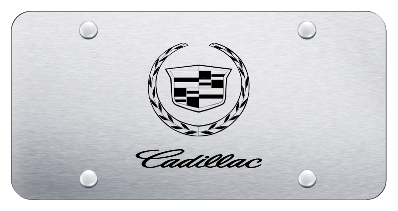 Cadillac (New) License Plate - Laser Etched Brushed