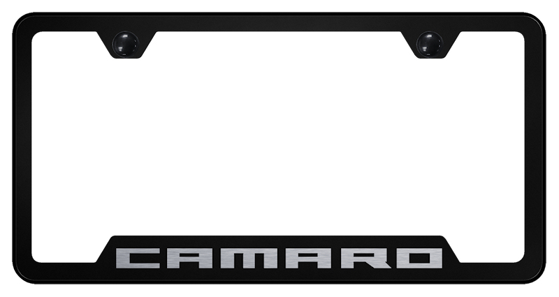 Camaro Cut-Out Frame - Laser Etched Black