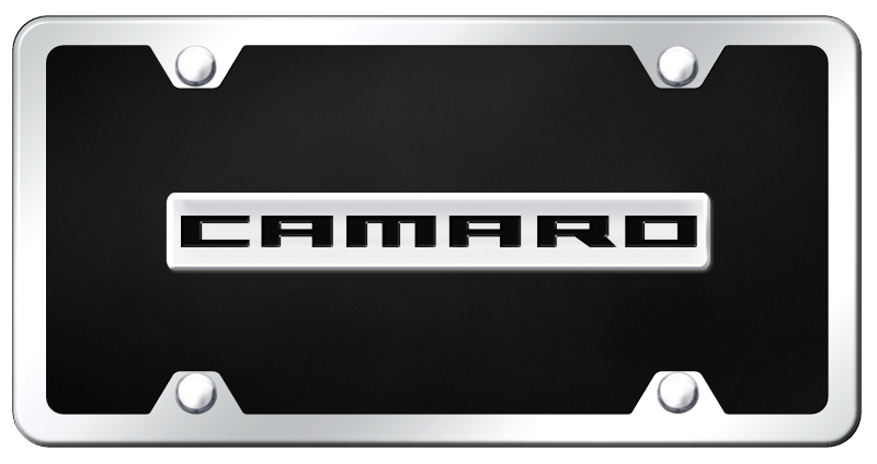 Camaro Name Acrylic Kit - Chrome on Black