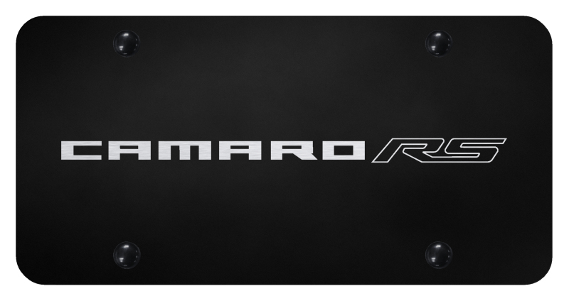 Camaro RS (Name Only) License Plate - Laser Etched Black