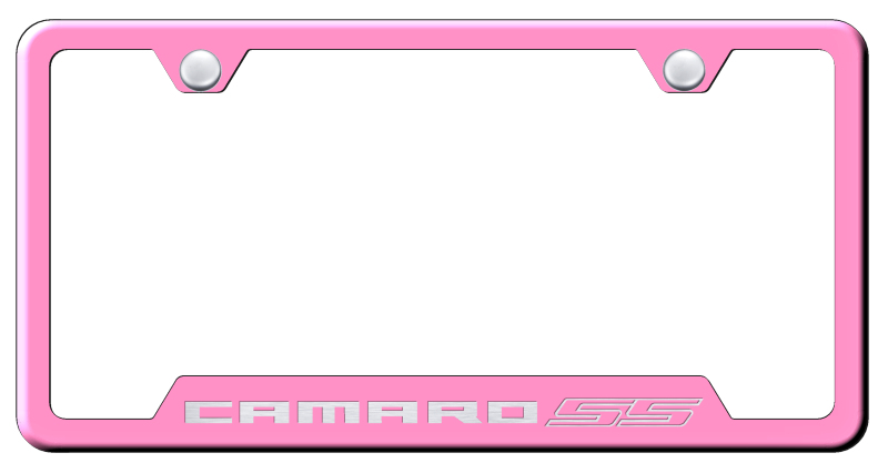 Camaro SS Cut-Out Frame - Laser Etched Pink