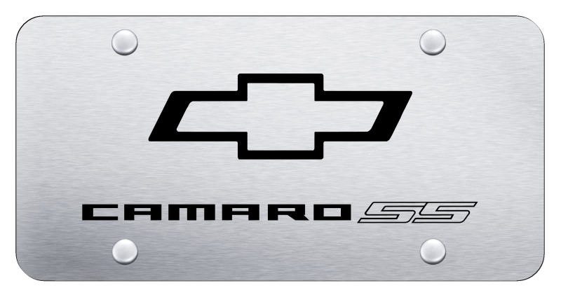 Camaro SS License Plate - Laser Etched Brushed