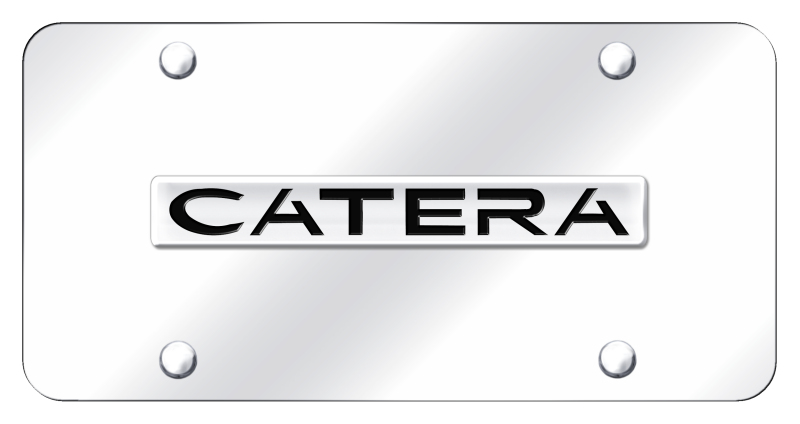 Catera Name License Plate - Chrome on Mirrored