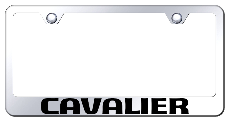 Cavalier Stainless Steel Frame - Laser Etched Mirrored