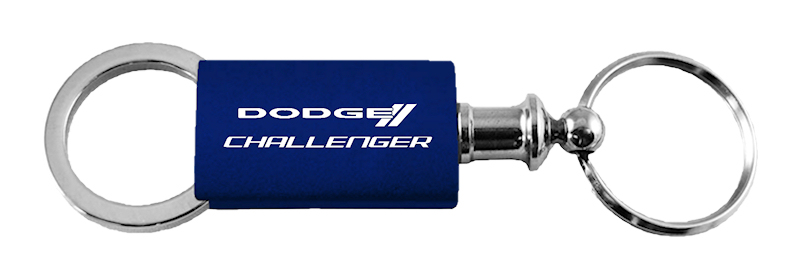 Challenger Anodized Aluminum Valet Key Fob - Navy