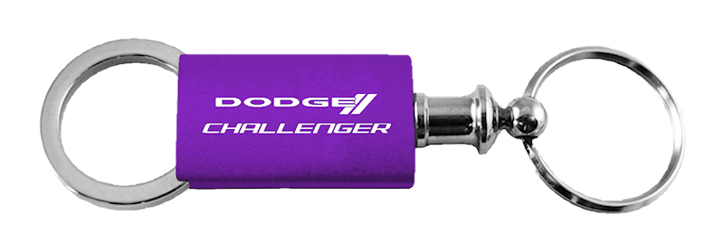 Challenger Anodized Aluminum Valet Key Fob - Purple