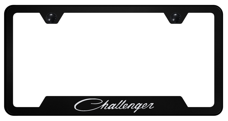 Challenger Classic Cut-Out Frame - Laser Etched Black