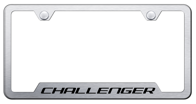 Challenger Cut-Out Frame - Laser Etched Brushed
