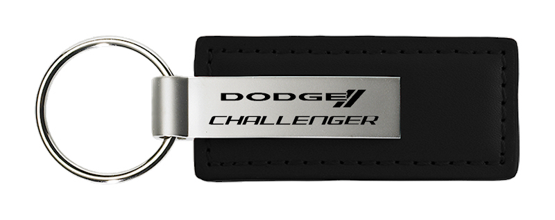 Challenger Leather Key Fob - Black