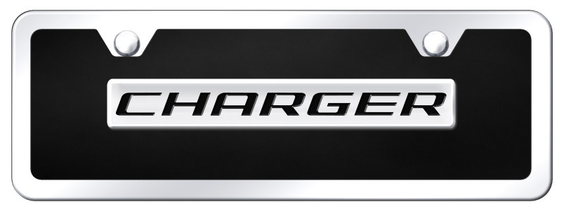 Charger Name Acrylic Mini Kit - Chrome on Black