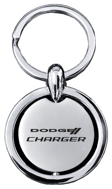 Charger Revolver Key Fob - Silver