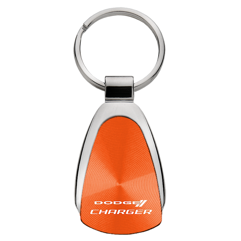 Charger Teardrop Key Fob - Orange
