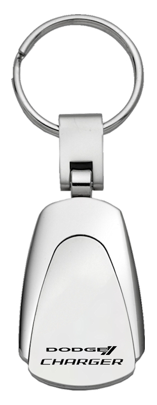 Charger Teardrop Key Fob - Silver