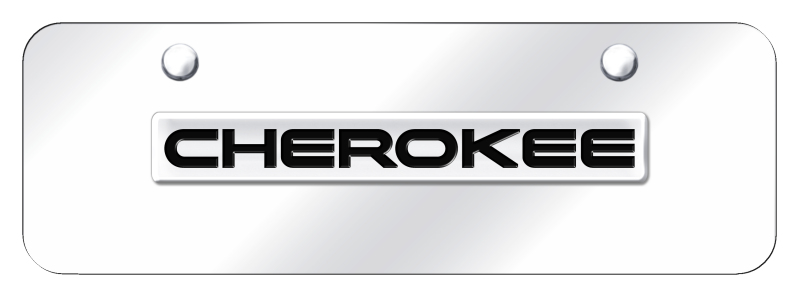 Cherokee Name Mini Plate - Chrome on Mirrored