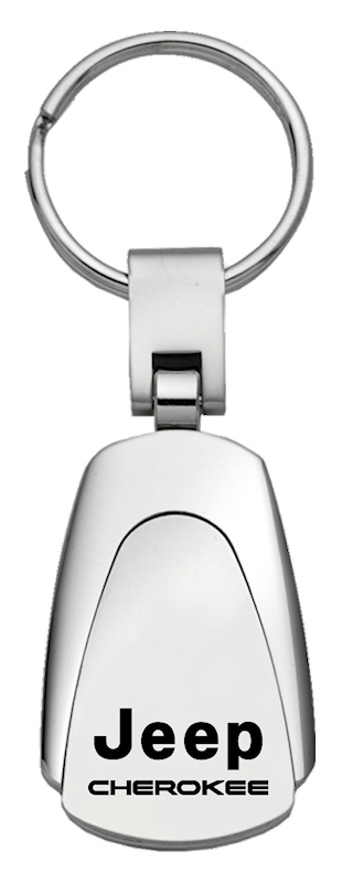 Cherokee Teardrop Key Fob - Silver