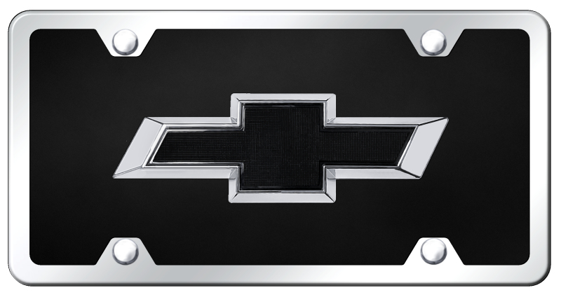 Chevrolet Black OEM Acrylic Kit - Chrome on Black