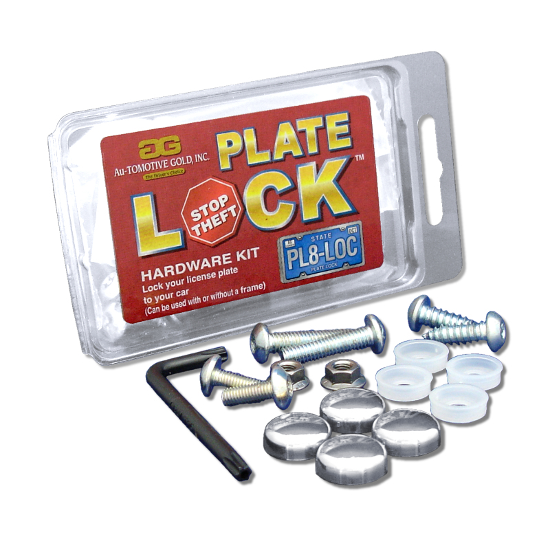 Chrome Hardware Plate-Lock Kit