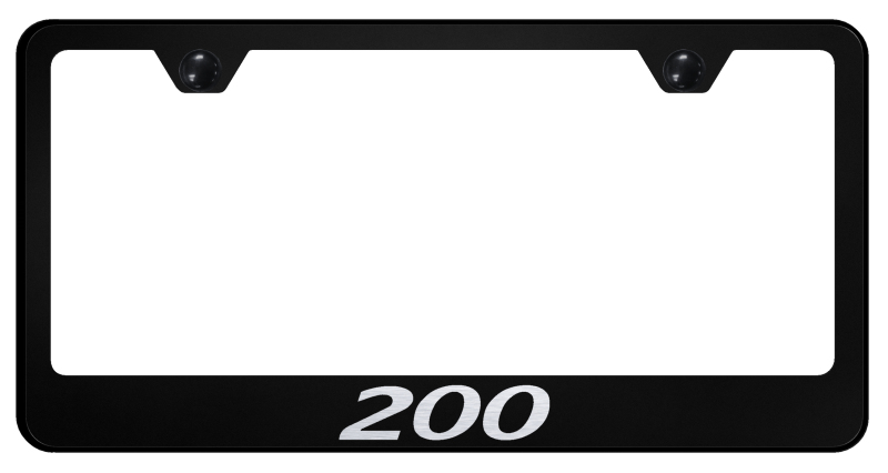 Chrysler 200 Stainless Steel Frame - Laser Etched Black