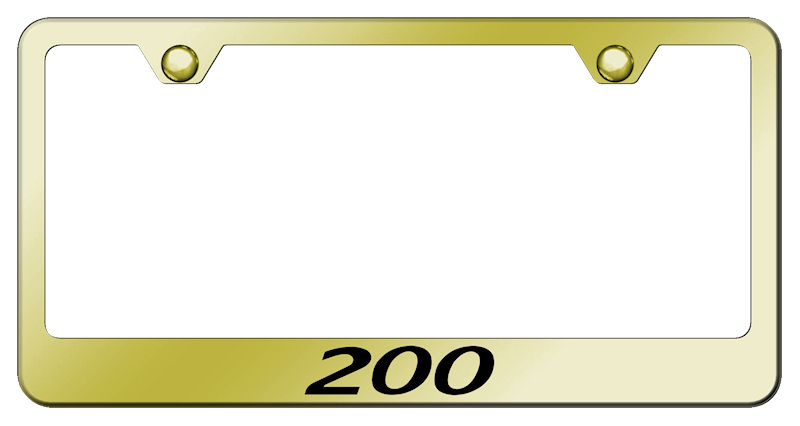 Chrysler 200 Stainless Steel Frame - Laser Etched Gold