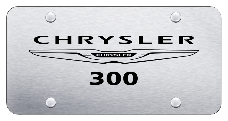 Chrysler 300 License Plate - Laser Etched Brushed