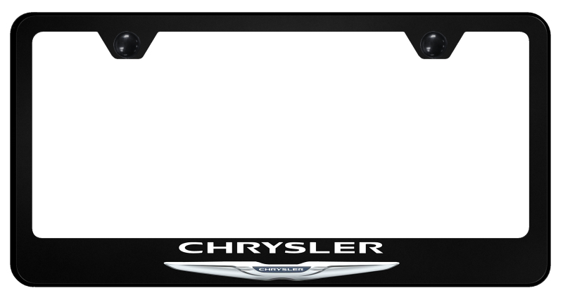 Chrysler Name and Logo PC Frame - UV Print on Black