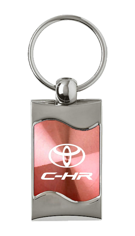 Chrysler Rectangular Wave Key Fob - Pink