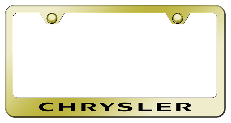 Chrysler Stainless Steel Frame - Laser Etched Gold