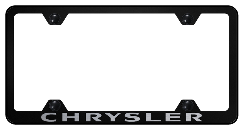 Chrysler Steel Wide Body Frame - Laser Etched Black