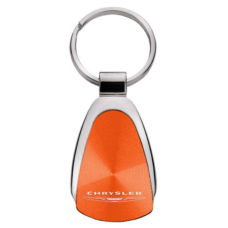 Chrysler Teardrop Key Fob - Orange