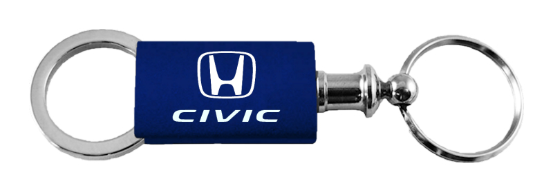 Civic Anodized Aluminum Valet Key Fob - Navy