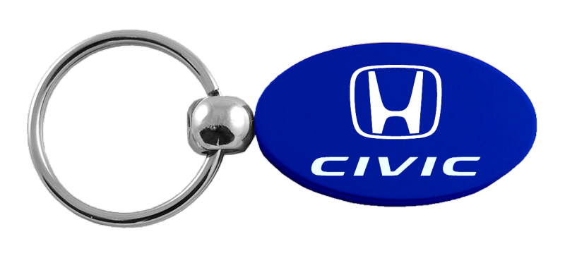 Civic Oval Key Fob - Blue