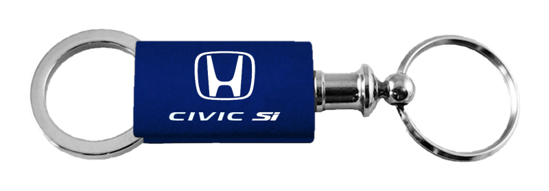 Civic SI Anodized Aluminum Valet Key Fob - Navy