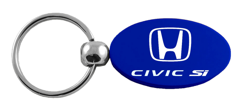 Civic SI Oval Key Fob - Blue