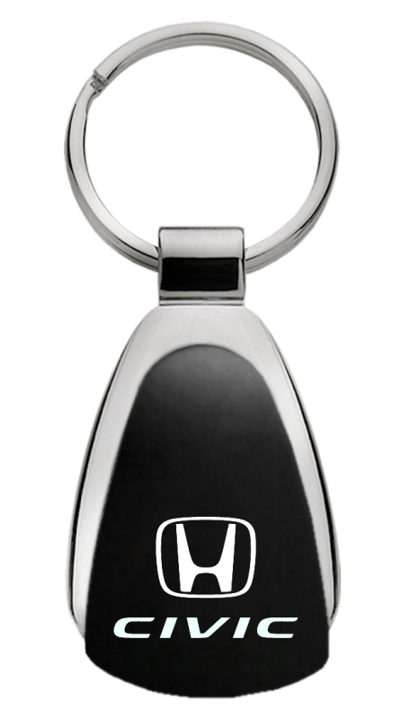 Civic Teardrop Key Fob - Black