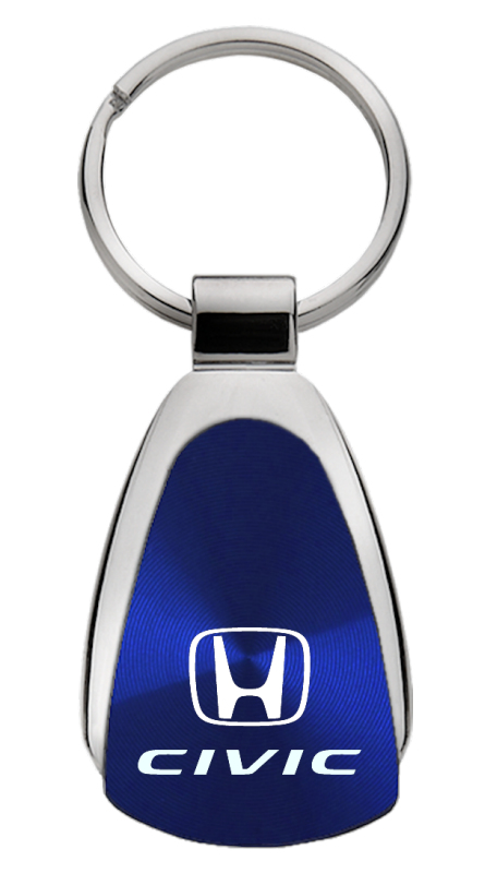 Civic Teardrop Key Fob - Blue