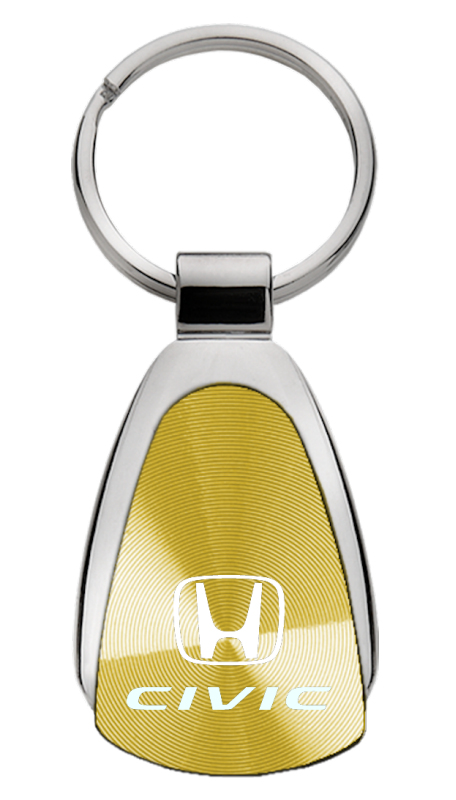 Civic Teardrop Key Fob - Gold