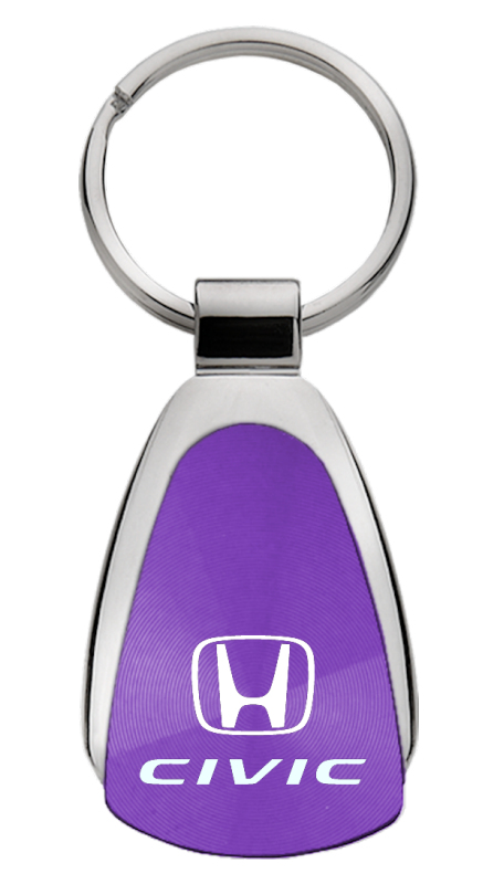 Civic Teardrop Key Fob - Purple