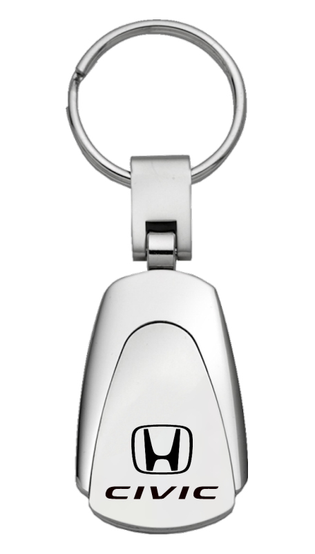 Civic Teardrop Key Fob - Silver
