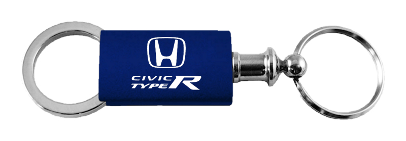 Civic Type R Anodized Aluminum Valet Key Fob - Navy
