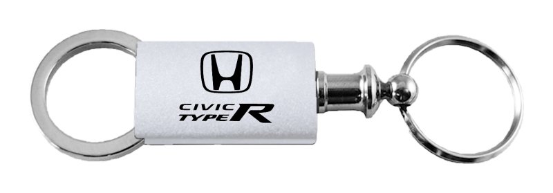 Civic Type R Anodized Aluminum Valet Key Fob - Silver