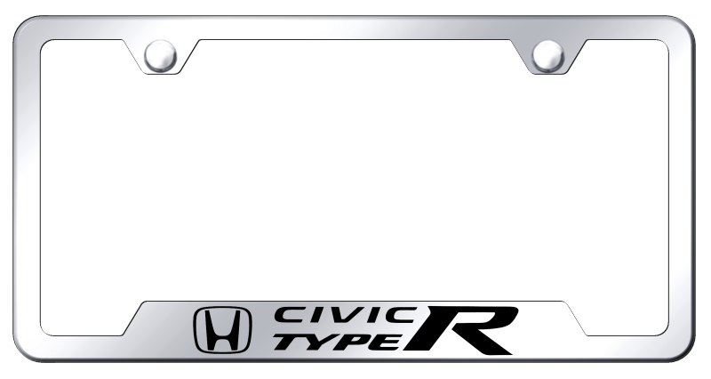 Civic Type R Cut-Out Frame - Laser Etched Mirrored