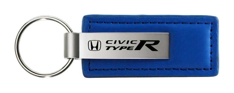 Civic Type R Leather Key Fob - Blue