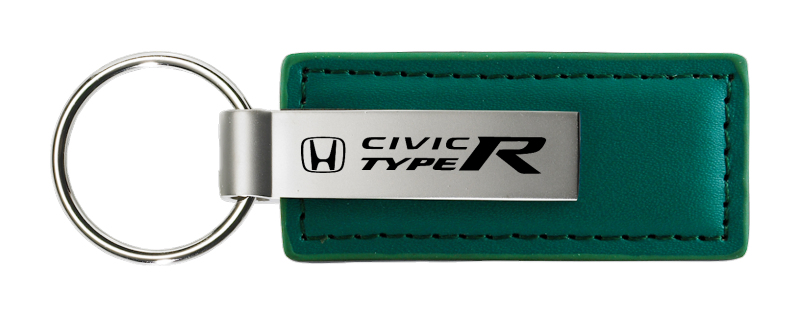 Civic Type R Leather Key Fob - Green