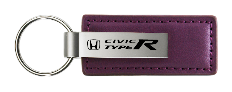 Civic Type R Leather Key Fob - Purple