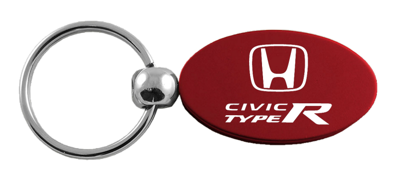 Civic Type R Oval Key Fob - Burgundy