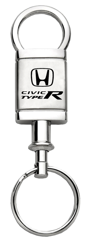 Civic Type R Satin-Chrome Valet Key Fob - Silver