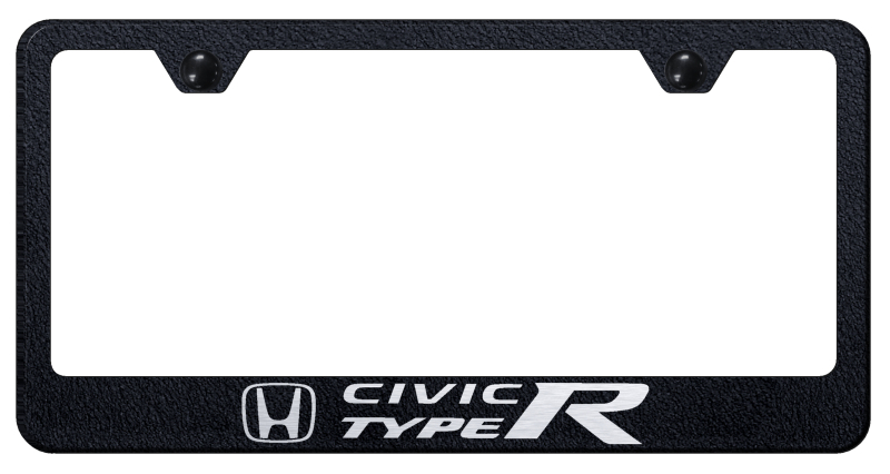 Civic Type R Stainless Steel Frame - Etched Rugged Black