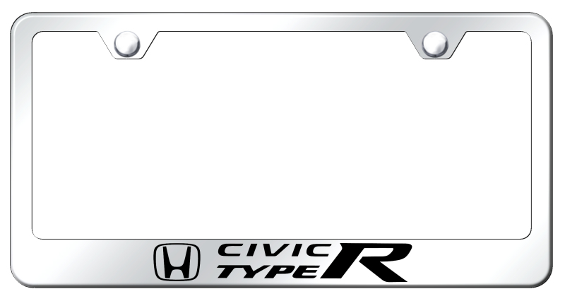 Civic Type R Stainless Steel Frame - Laser Etched Mirrored