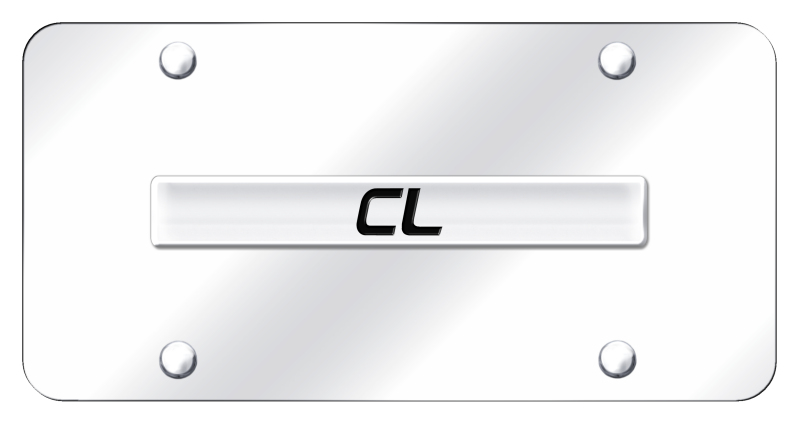 CL Name License Plate - Chrome on Mirrored