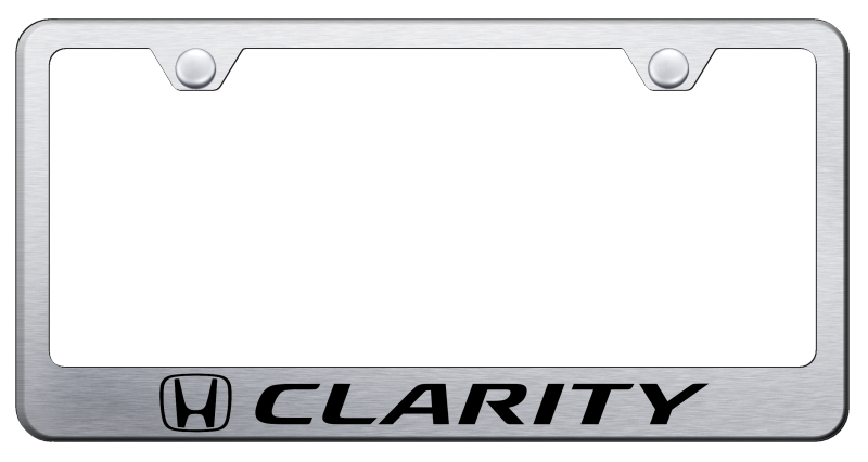 Clarity Stainless Steel Frame - Laser Etched Brushed